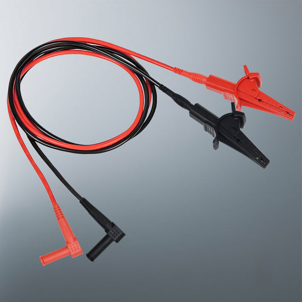 ZIBOO 69381 Alligator Clip Test Leads, Heavy-Duty Banana Plug Replacement Leads, 3-Foot