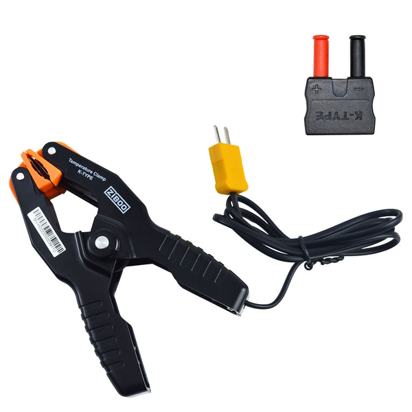 ZIBOO 69140 K-Typ-Thermometer, Rohrtemperaturklemme für HVAC, misst -40 bis +392 Grad Fahrenheit
