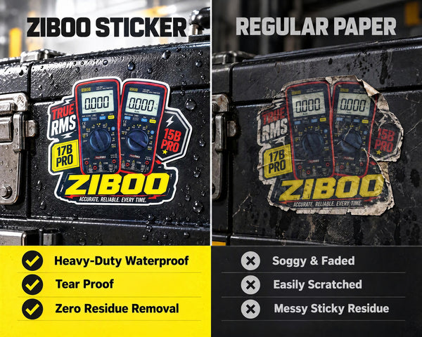 ZIBOO Pro Decal - Heavy-Duty Waterproof Die-Cut Vinyl Sticker
