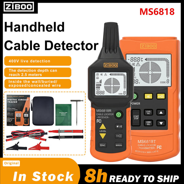 ZIBOO MS6818 Wire Tester Networkphone Cable Detector Locator Meter Tracker