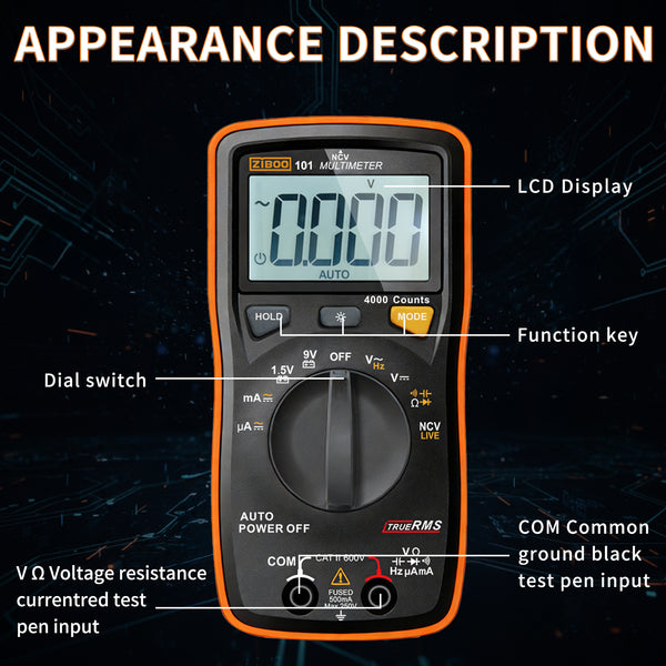 ZIBOO 101 Mini Digital Multimeter
