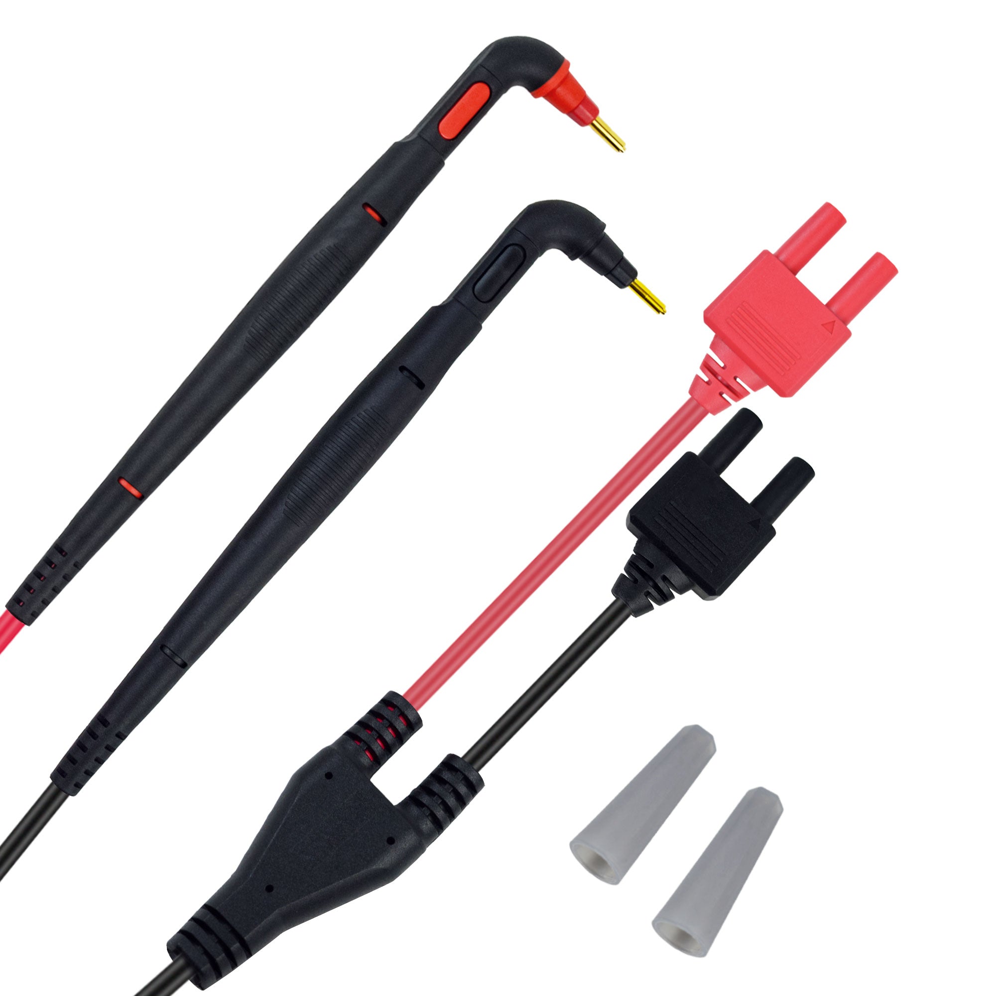 ZIBOO L2020 Generisches gebogenes Kabel, Stifttyp, 4-polige Sonde, Stiftkabel, kompatibel mit Hioki BT3554-10/11, BT3563, BT3562, BT3561, UNIT UT-677A Batterietester, Batterie-HiTester, Handbatterietester