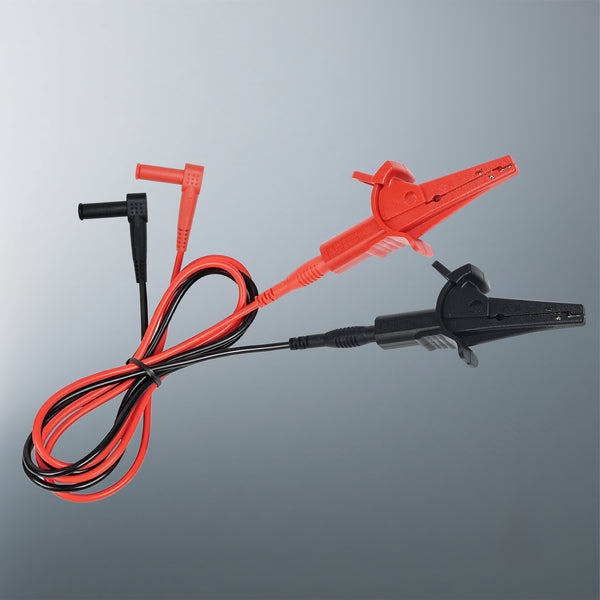 ZIBOO 69381 Alligator Clip Test Leads, Heavy-Duty Banana Plug Replacement Leads, 3-Foot