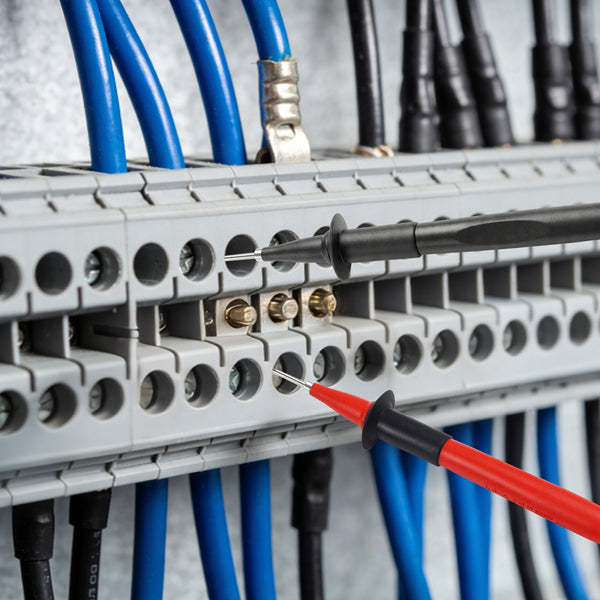 ZIBOO TP220 2-teiliges Sure Grip Industrie-Prüfspitzen-Set mit Edelstahlspitze, 1000 V Spannung, 10 A Strom, 2 mm Spitzendurchmesser, Verwendung für T5-1000, T5-600