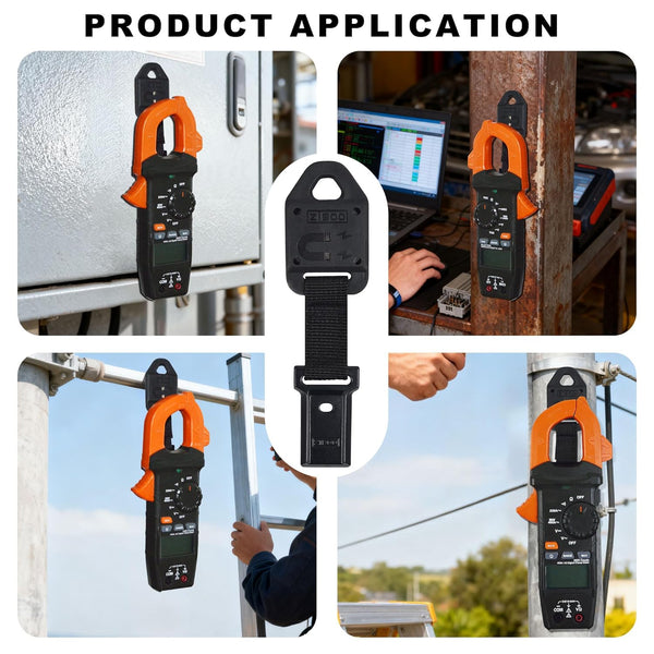 ZIBOO 69417 Rare Earth Magnet Multimeter Hanging Strap Kit Compatible with Klein Tools Meters MM400,MM300, CL600, CL700, CL800, CL900,MM600, MM700,CL390,CL445,MM325,CL450,CL120
