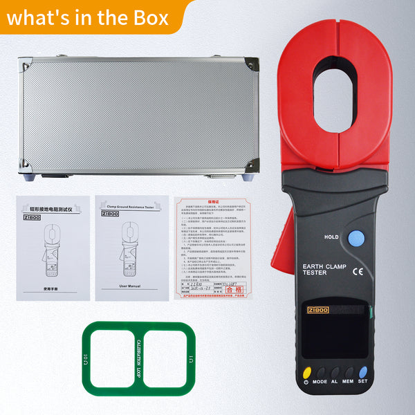 ZIBOO UT278A+ UT276A+ Clamp Ground Resistance Tester Ground Loop Resistance 32MM Big jaw Leakage Current Detection