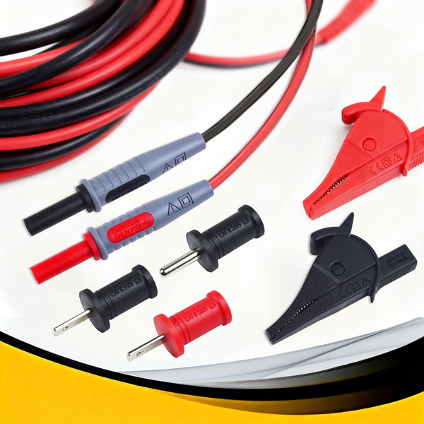 ZIBOO ET450 Accessory Kit-Universal Circuit Breaker Finder Adapter Set,  incluidng Lead Adapters,AC Outlet Plug to Banana Plug Attach to Alligator Clips, Outlet Tabs/Prongs,