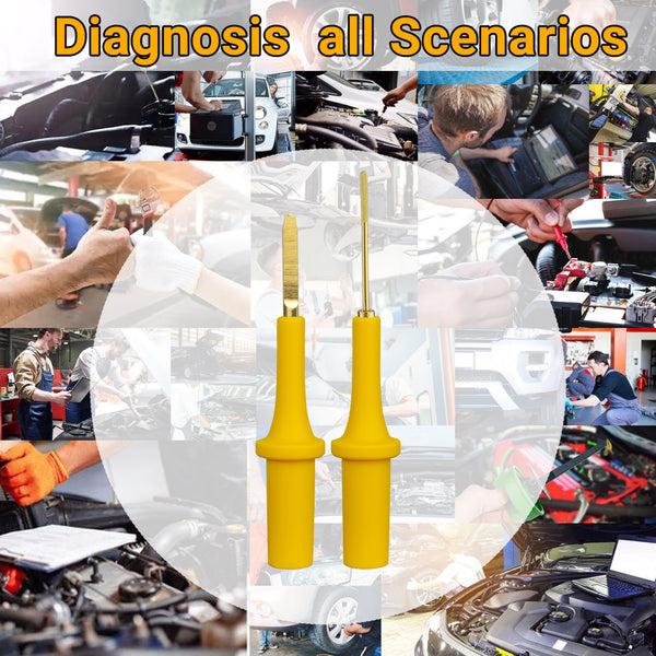 ZIBOO PPTK0005 Testsonden-Adapter-Kit, Kfz-Diagnose-Autotest-Tool, Back Probe &amp; Blade Probe Adapter, ermöglicht punktgenaue Diagnosetests
