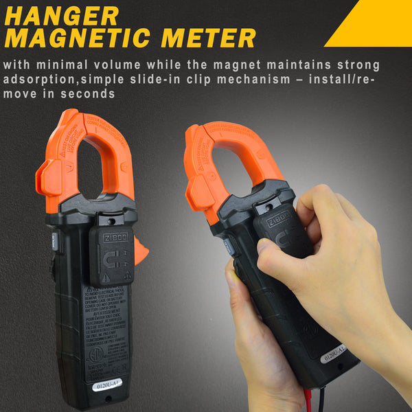 ZIBOO 69445 Magnetic Hanger Without Strap for Klein Tools Clamp Meters and Multimeters with Powerful Rare Earth Magnets