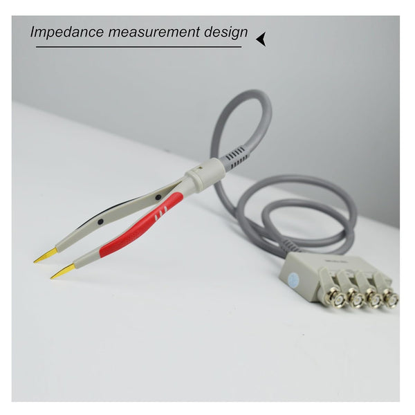 ZIBOO High-Precision LCR-08 4 Wire Test Fixture Tweezer for SMD with Shielding Box, for use with 4 Terminal-Pair LCR Meters and Impedance Analyzers