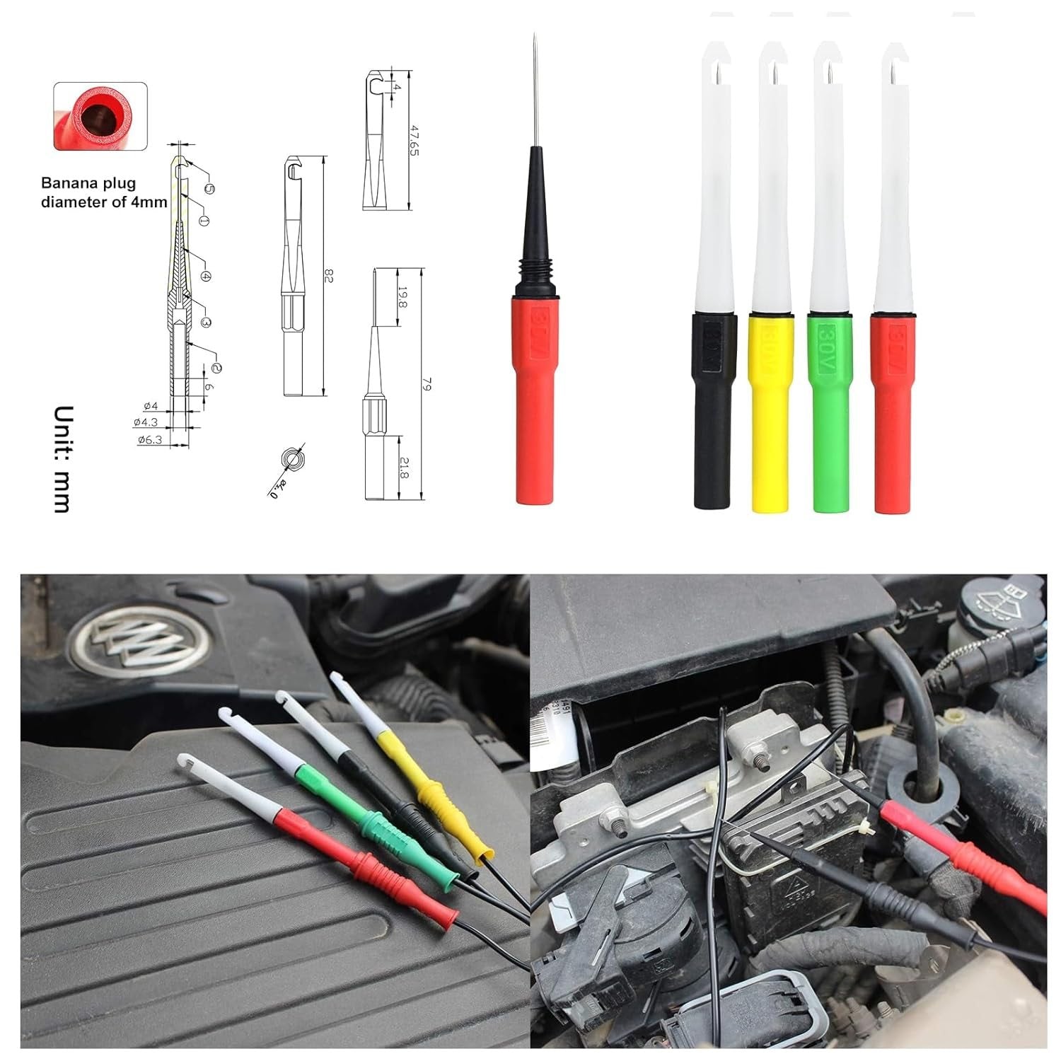 pppj0 確認用 ZIBOO 804 Back Test Probe Kit, Backprobing, Diagnostictesting