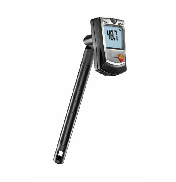 Testo 605-H1 Thermo Hygrometer Humidity Stick (RH/Temp/DewPoint)HVAC Meter