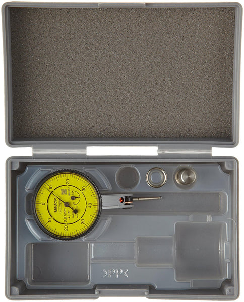 Mitutoyo 513-444E Dial Test Indicator, Basic Set, Tilted Face, 8mm Stem Dial