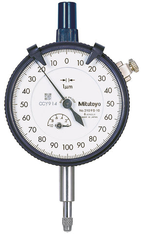 Mitutoyo 2109S-10 Micron Dial Indicator 0-1mm 0.001