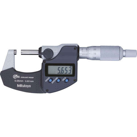 Mitutoyo 293-240-30 Digimatic Micrometer, No-Output, 0-25 mm