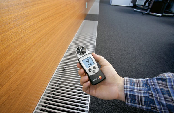 Testo 410-2 Digital Vane Anemometer Air Speed Temperature Humidity Meter Tester